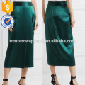 New Fashion Wrap-effect Silk-satin Midi Skirt DEM/DOM Manufacture Wholesale Fashion Women Apparel (TA5104S)